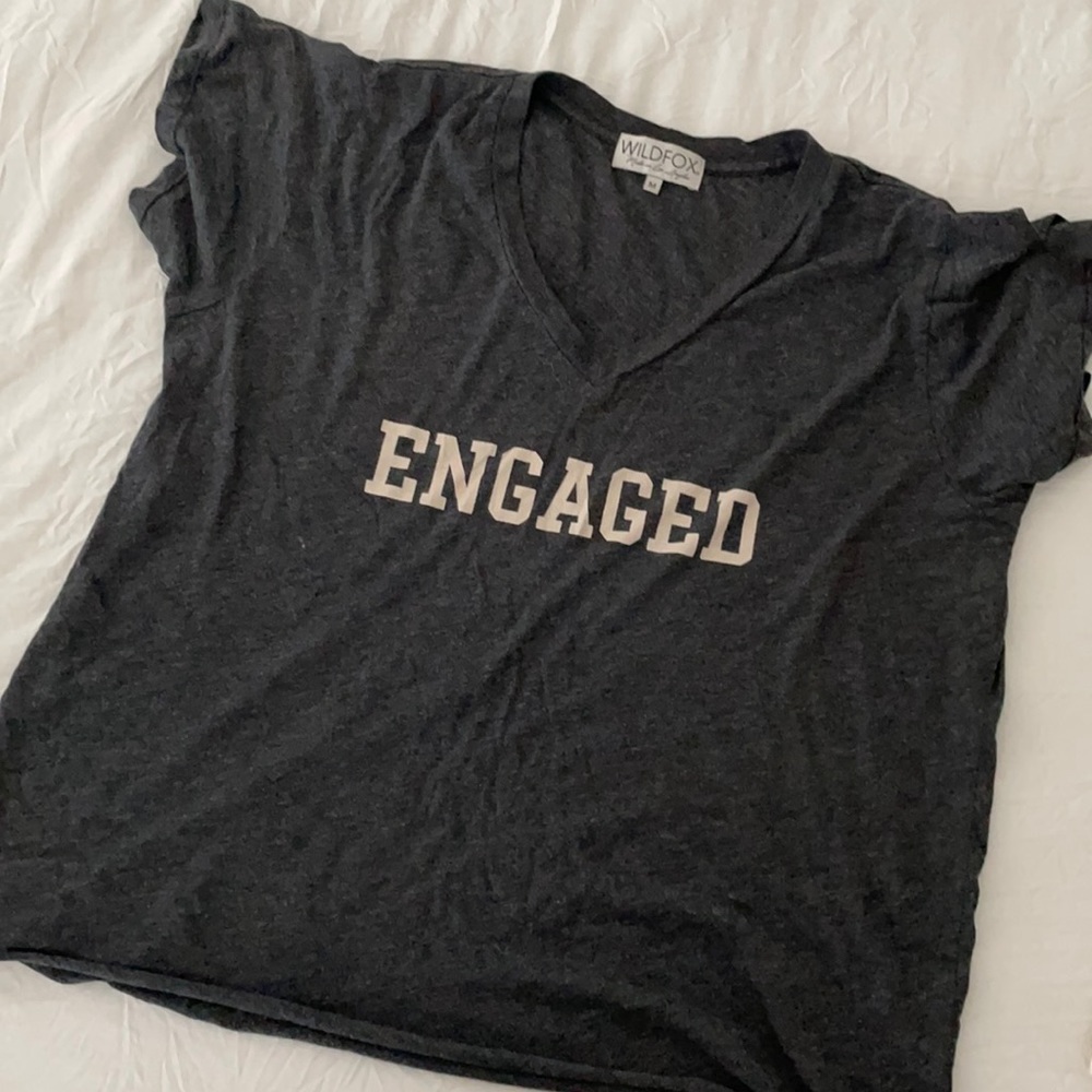Engaged wild fox graphic t shirt